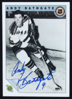 Andy Bathgate Signed 1991-92 Ultimate Original Six #18 (Beckett) at PristineAuction.com