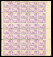 U.S. Postage 3¢ "Virgin Islands Territory" Stamp - Issued December 15th 1937 - Full Original Uncut Sheet Of (50) Stamps at PristineAuction.com