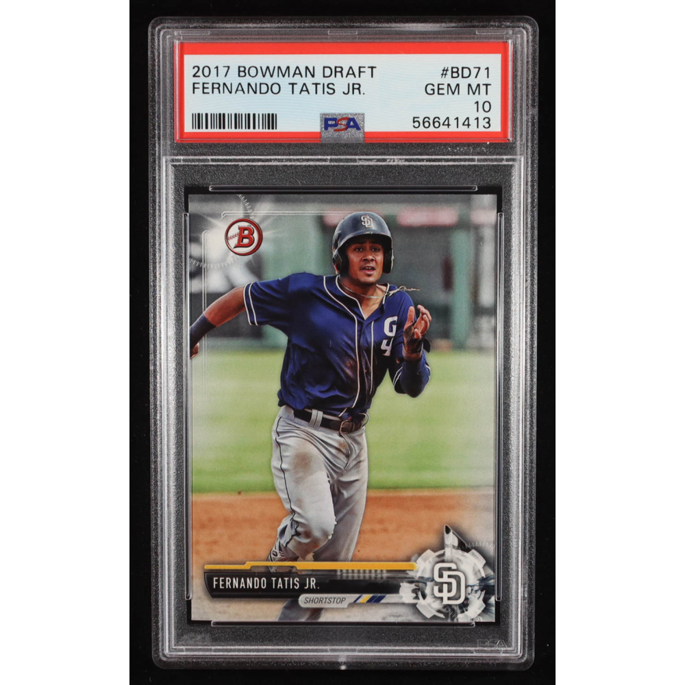 Fernando Tatis Jr. 2017 Bowman Draft #BD71 RC (PSA 10) at PristineAuction.com