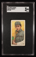 Bill Bradley with Bat 1910 Sweet Caporal T206 #45 (SGC 3) at PristineAuction.com