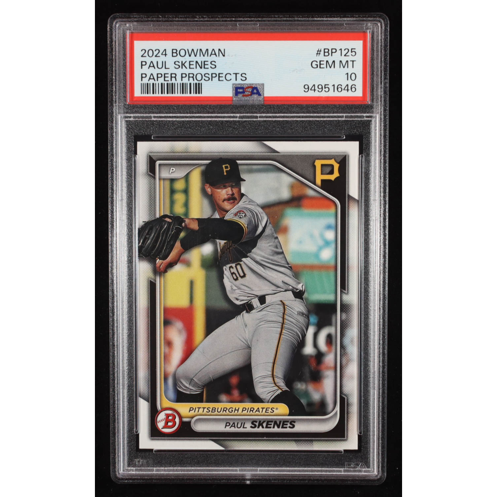 Paul Skenes 2024 Bowman Prospects #BP125 RC (PSA 10) at PristineAuction.com