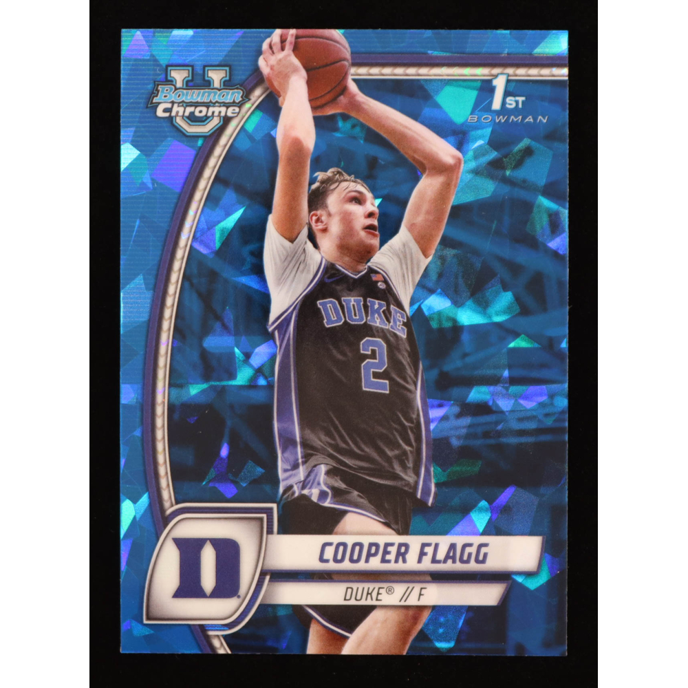 Cooper Flagg 2024-25 Bowman Chrome Sapphire University #16 RC at PristineAuction.com