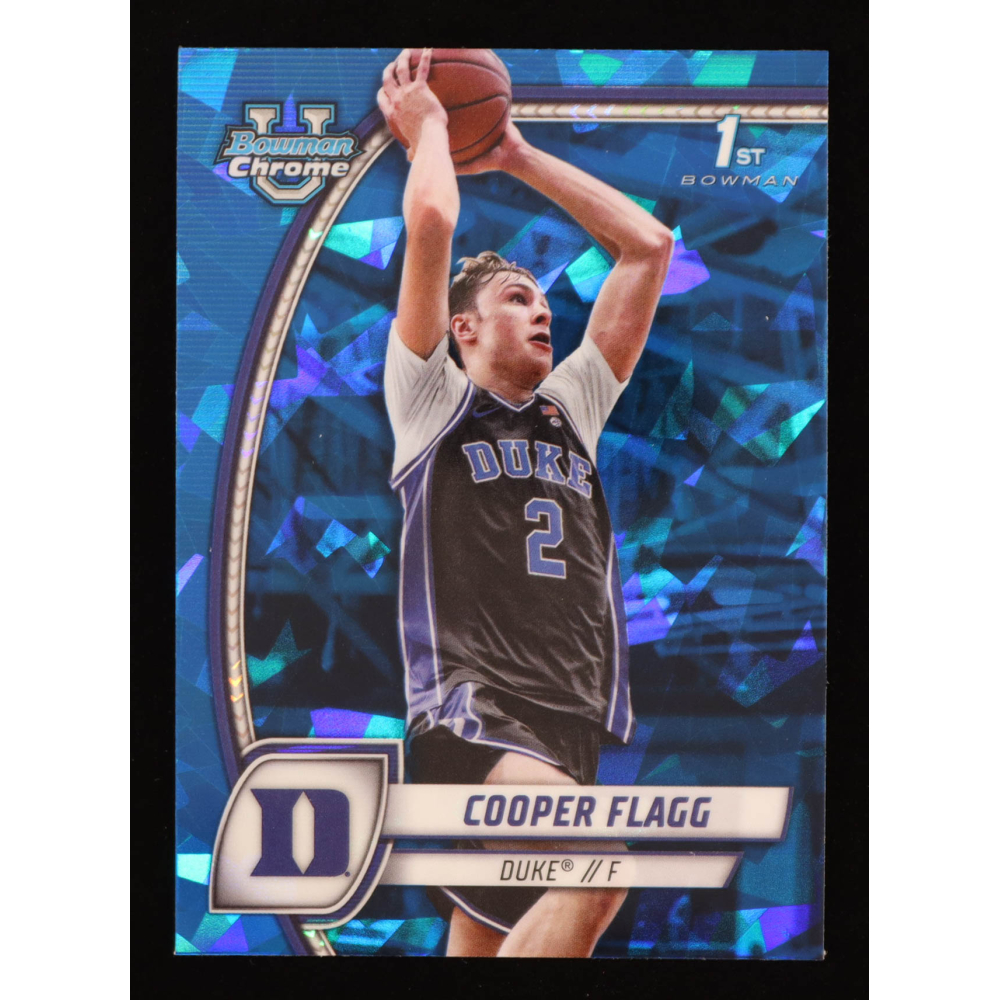 Cooper Flagg 2024-25 Bowman Chrome Sapphire University #16 RC at PristineAuction.com