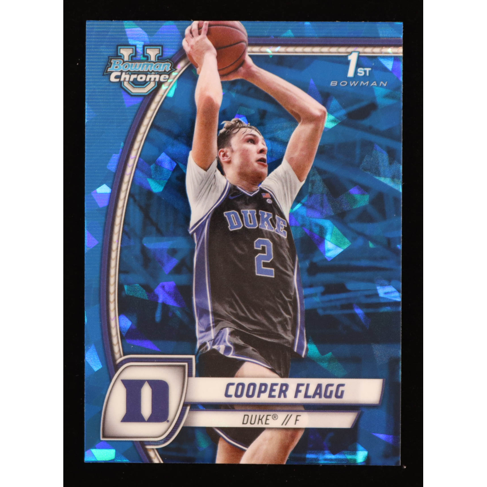 Cooper Flagg 2024-25 Bowman Chrome Sapphire University #16 RC at PristineAuction.com