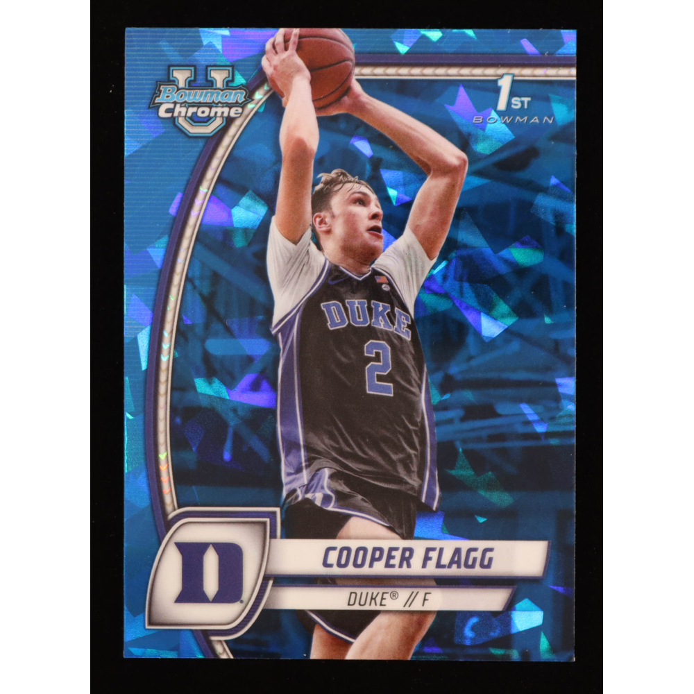 Cooper Flagg 2024-25 Bowman Chrome Sapphire University #16 RC at PristineAuction.com