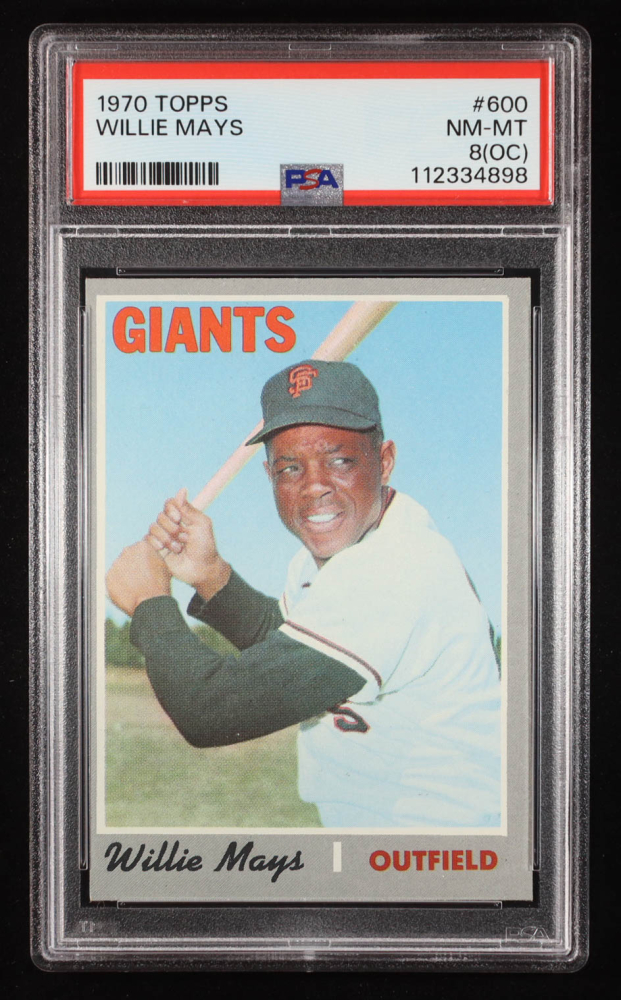 Willie Mays 1970 Topps #600 (PSA 8)