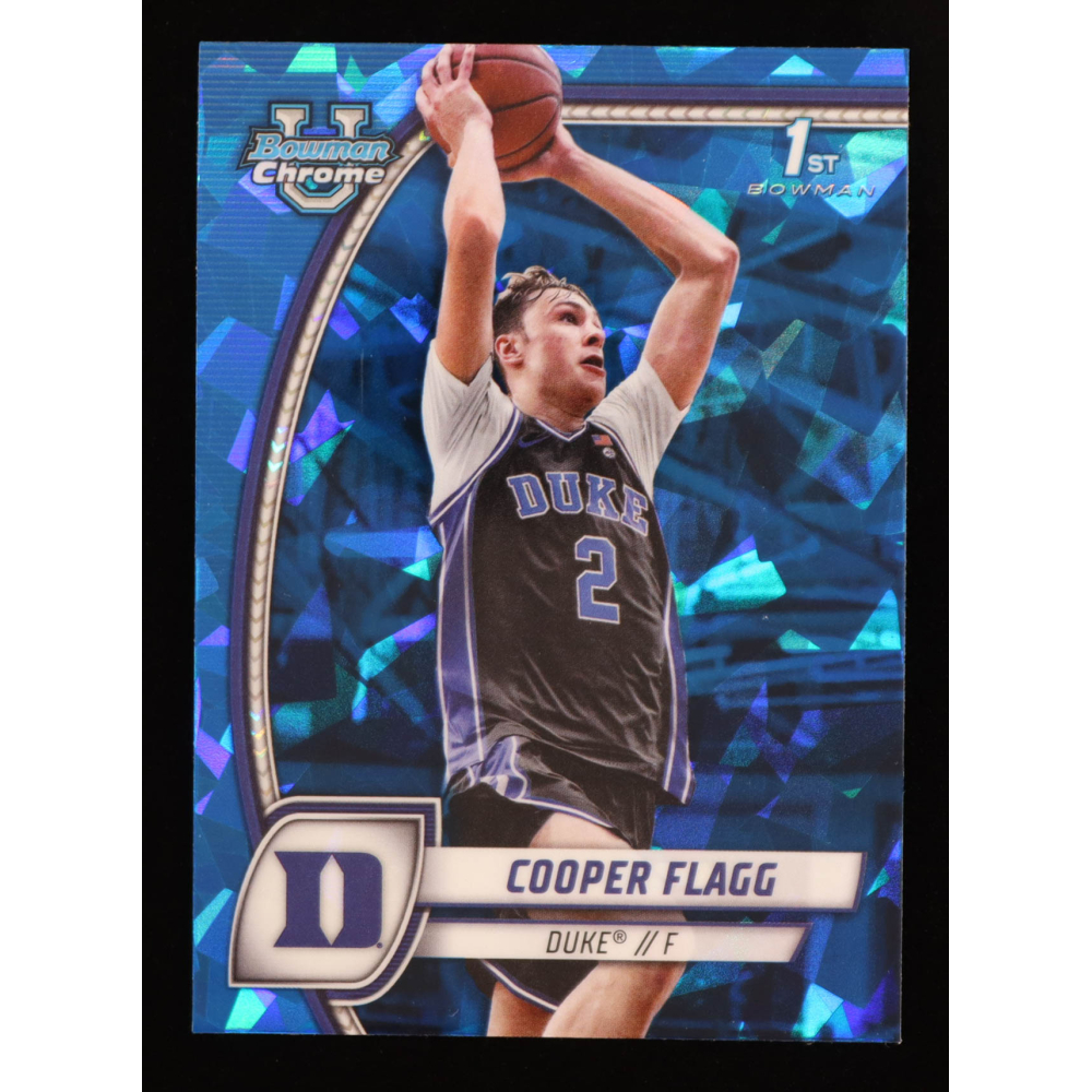Cooper Flagg 2024-25 Bowman Chrome Sapphire University #16 RC at PristineAuction.com