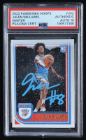 Jalen Williams Signed 2022-23 Hoops Winter #242 RC (PSA Authentic | Auto 10) at PristineAuction.com
