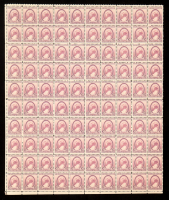 U.S. Postage 3¢ "Susan B. Anthony Suffrage for Women" Stamp - Issued August 26th 1936 - Full Original Uncut Sheet of (100) Stamps at PristineAuction.com