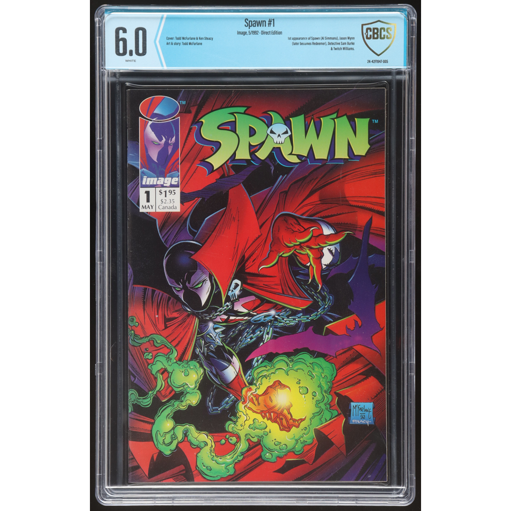 1992 "Spawn" Issue #1 Image Comic Book (CBCS 6.0) at PristineAuction.com