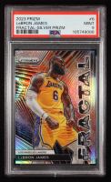 LeBron James 2023-24 Panini Prizm Fractal Prizms Silver #6 (PSA 9) at PristineAuction.com