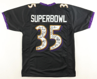 Ravens LE "Super Bowl XXXV" Team-Signed Jersey By (13) With Duane Starks, Qadry Ismail, Jonathan Ogden, Jermaine Lewis (JSA) at PristineAuction.com