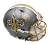 Cam Jordan Signed Saints Full-Size Authentic On-Field Flash Alternate Speed Helmet (Radtke) at PristineAuction.com