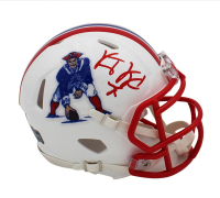 Vince Wilfork Signed Patriots Throwback Alternate Speed Mini Helmet (Radtke) at PristineAuction.com