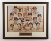 "Gold Glove Club" Custom Framed Photo Display with Statistics Plaque Signed by (13) with Al Kaline, Gary Carter, Brooks Robinson, Bill Mazeroski (JSA & PSA) at PristineAuction.com