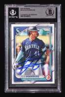 Julio Rodriguez Signed 2024 Bowman #90 (BGS) at PristineAuction.com