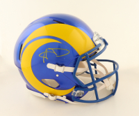 Aaron Donald Signed Rams Full-Size Authentic On-Field Speed Helmet (JSA) at PristineAuction.com