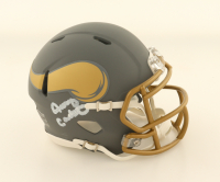 Anthony Carter Signed Vikings Slate Alternate Speed Mini Helmet (JSA) at PristineAuction.com
