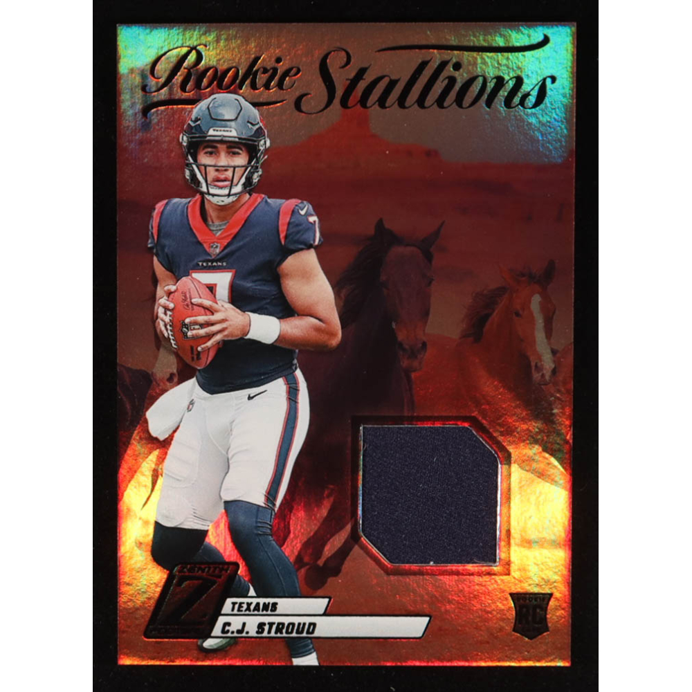 CJ Stroud 2023 Zenith Rookie Stallions Jerseys #4 RC at PristineAuction.com