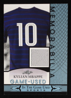 Kylian Mbappe 2024 Leaf ITG Used Sports Game-Used Memorabilia Blue #GUM84 at PristineAuction.com