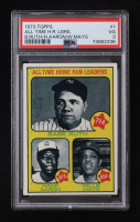 Babe Ruth 714 / Hank Aaron 673 / Willie Mays 654 1973 Topps #1 All-Time Home Run Leaders (PSA 3) at PristineAuction.com