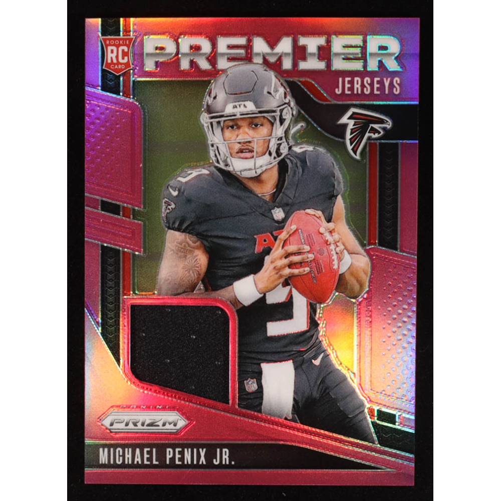 Michael Penix Jr. 2024 Panini Prizm Premier Jerseys Pink #9 RC at PristineAuction.com