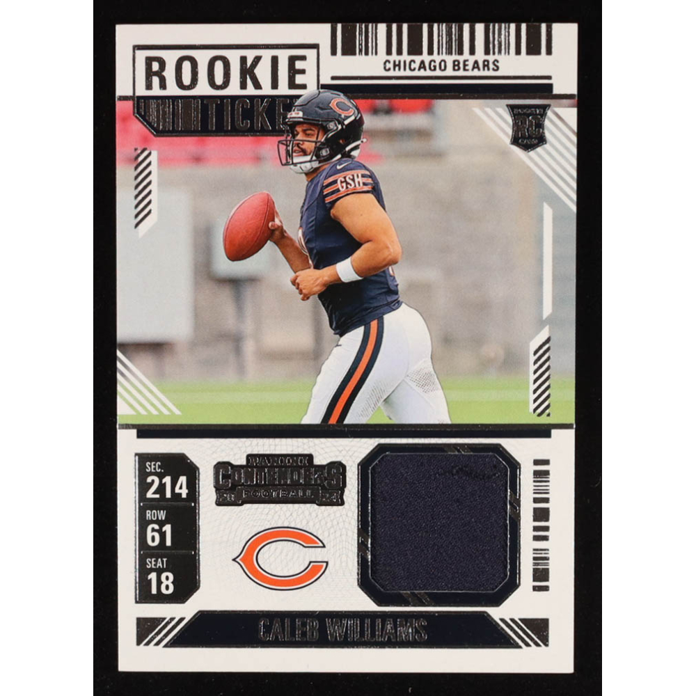 Caleb Williams 2024 Panini Contenders Rookie Ticket Swatches #1 RC at PristineAuction.com