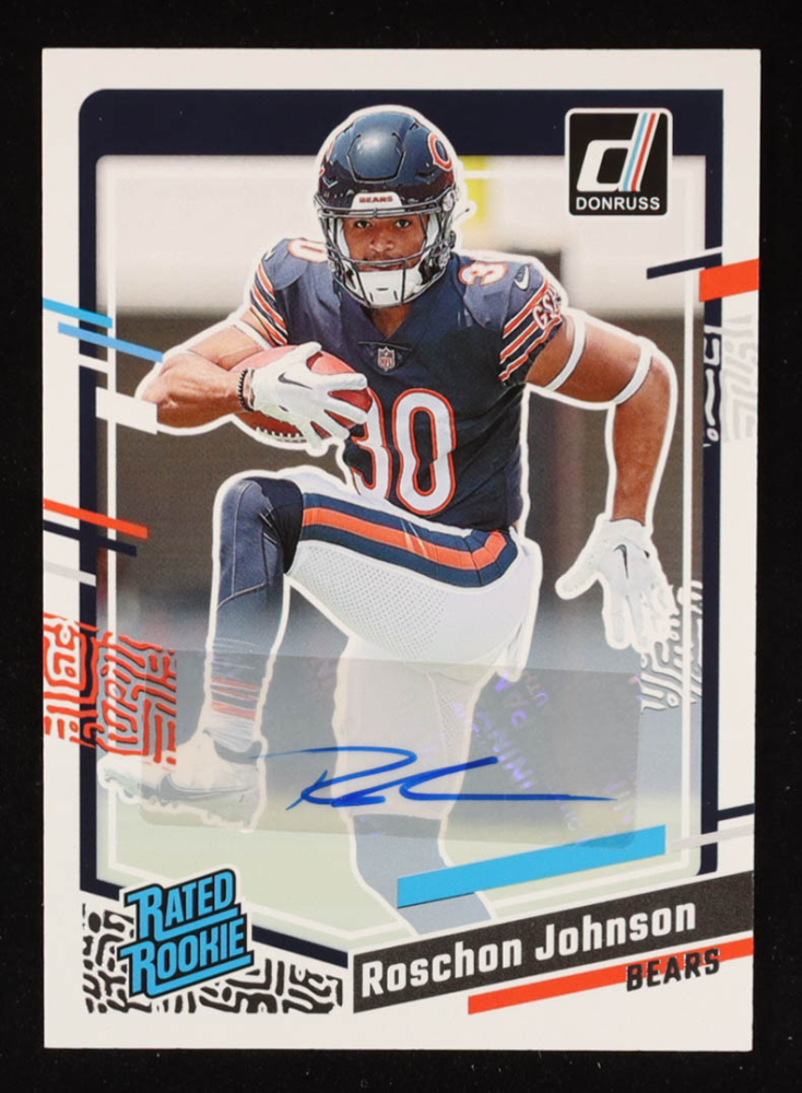 Roschon Johnson 2023 Donruss Rated Rookies Autographs #314 RC