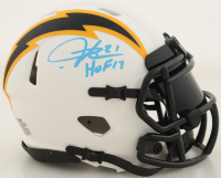 LaDainian Tomlinson Signed Chargers Lunar Eclipse Alternate Speed Mini Helmet With Visor Inscribed "HOF 17" (Beckett) at PristineAuction.com