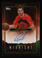Jakob Poeltl 2023-24 Topps Midnight Stroke of Midnight Autographs Dusk #SMAJPO #45/75 at PristineAuction.com
