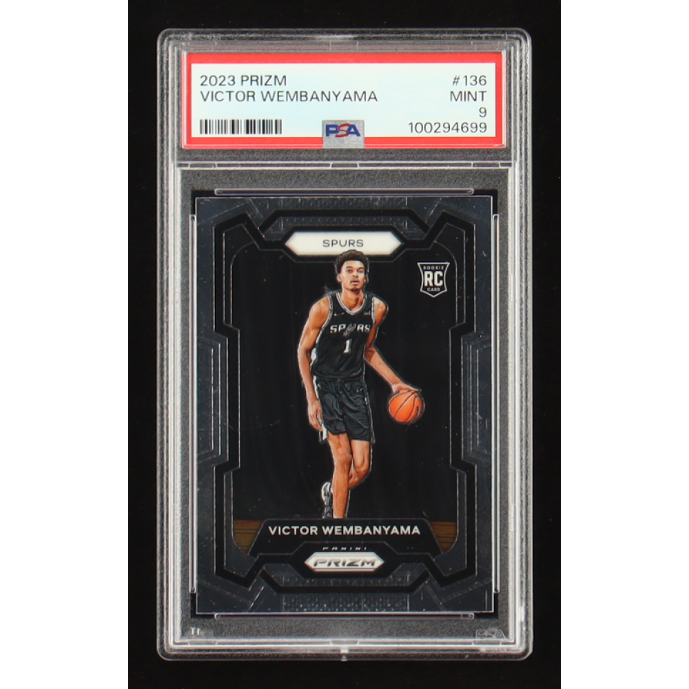 Victor Wembanyama 2023-24 Panini Prizm #136 RC (PSA 9) at PristineAuction.com