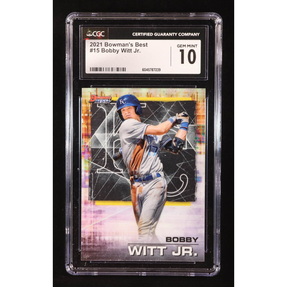 Bobby Witt Jr. 2021 Bowman's Best #15 RC (CGC 10) at PristineAuction.com