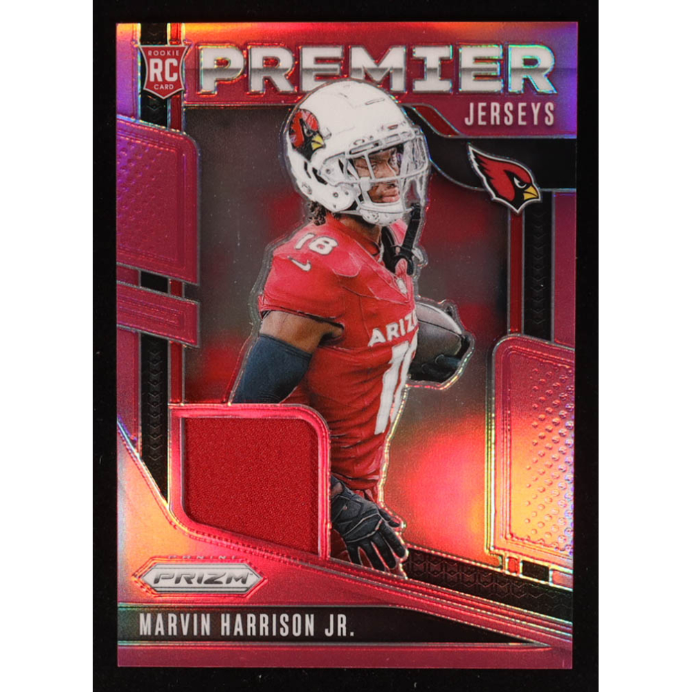 Marvin Harrison Jr. 2024 Panini Prizm Premier Jerseys Pink #7 RC at PristineAuction.com