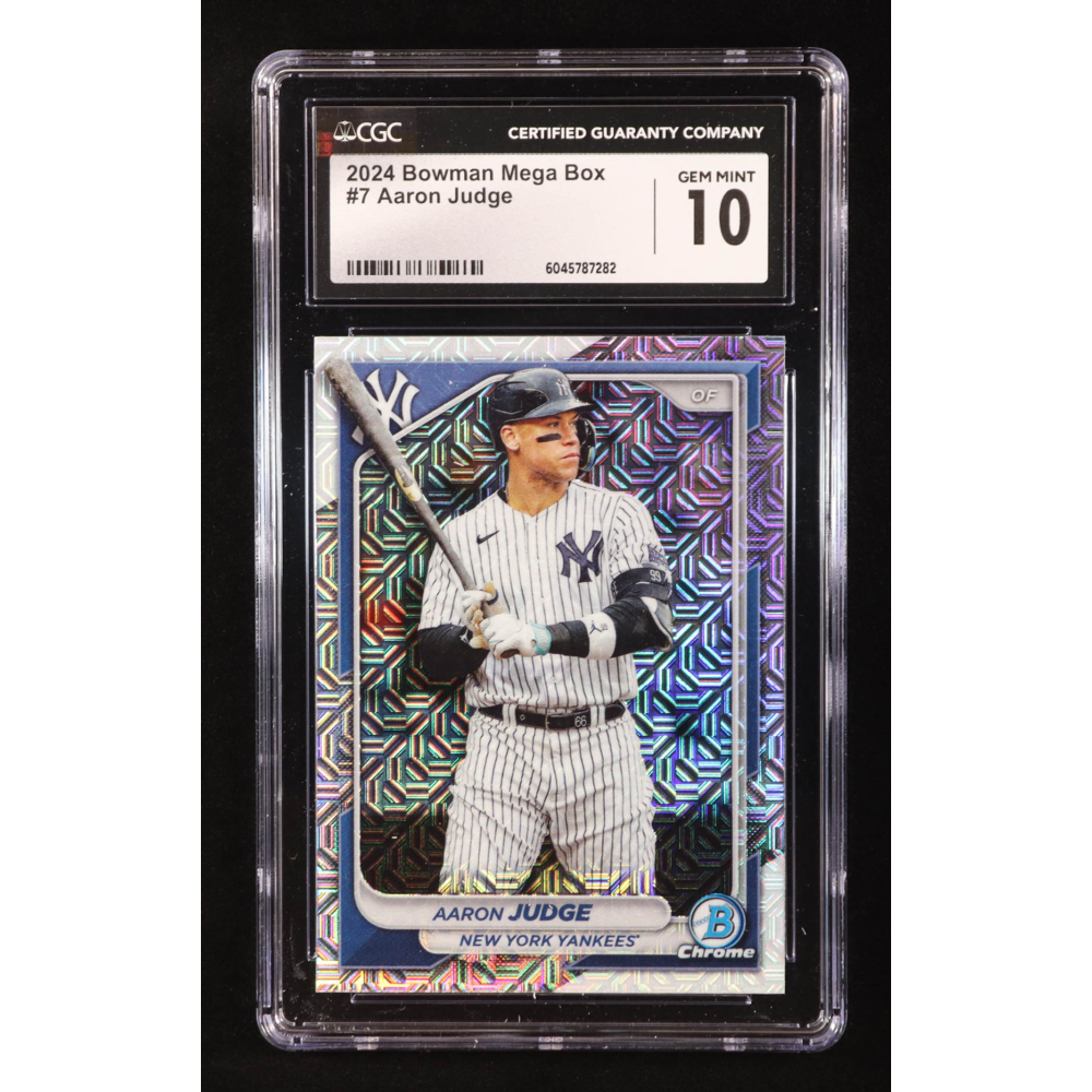 Aaron Judge 2024 Bowman Chrome Bowman Mega Box #7 (CGC 10) at PristineAuction.com