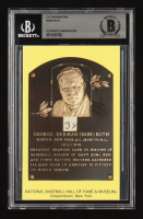 Babe Ruth Signed LE Cut On Hall of Fame Plaque Postcard (BAS) at PristineAuction.com