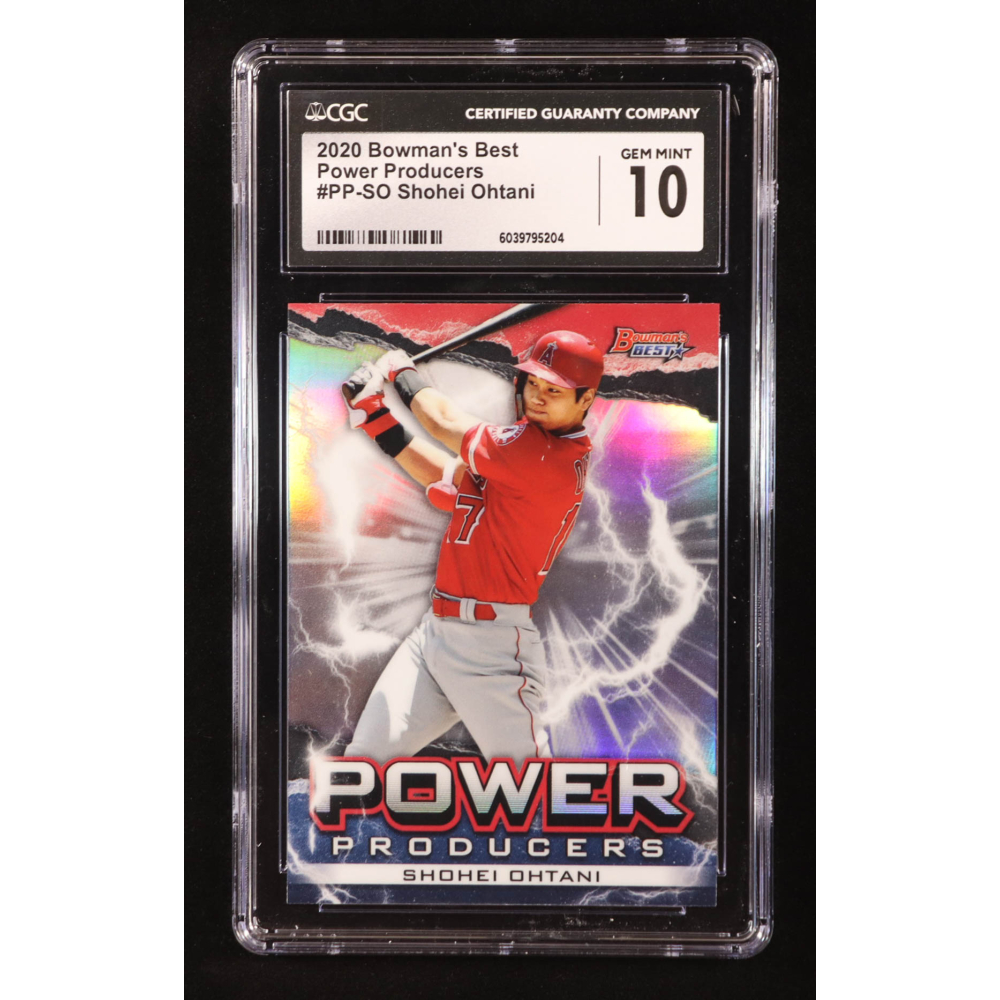 Shohei Ohtani 2020 Bowman's Best Power Producers #PPSO (CGC 10) at PristineAuction.com