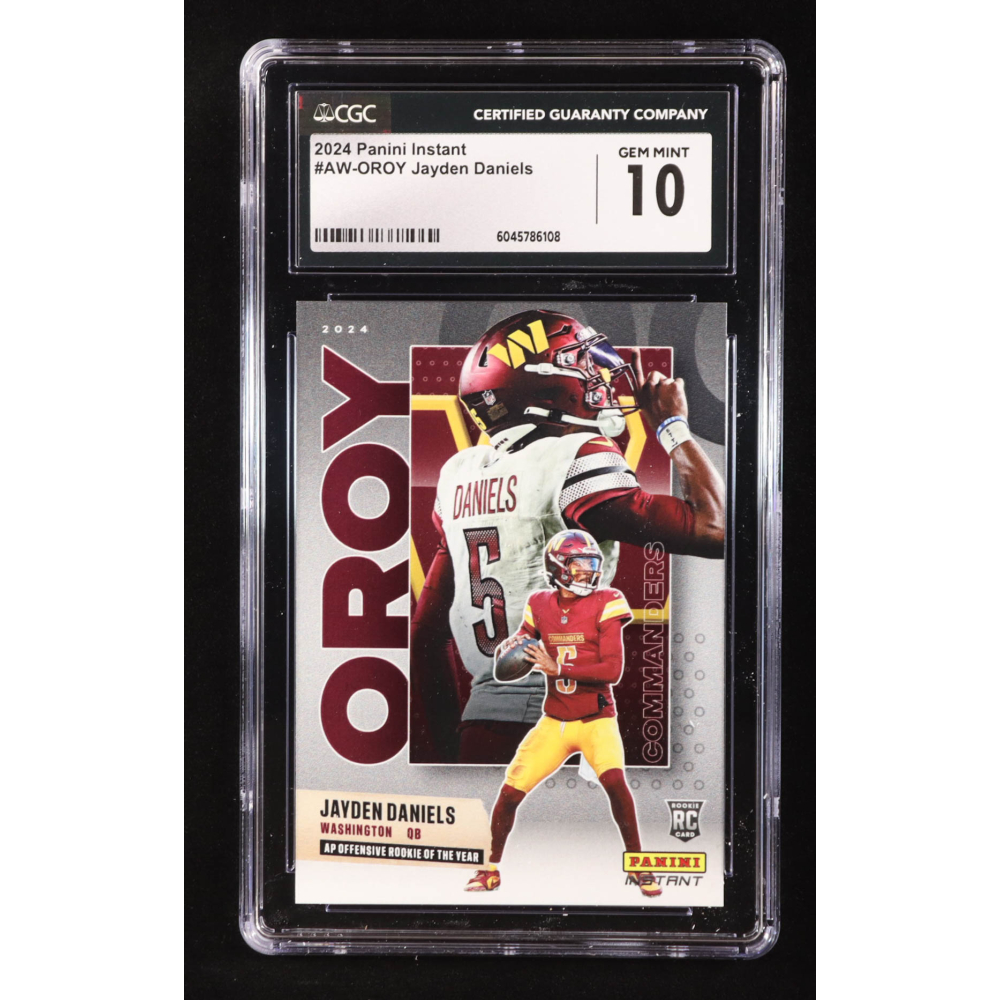 Jayden Daniels 2024 Panini Instant Award Winners #AWOROY RC (CGC 10) at PristineAuction.com