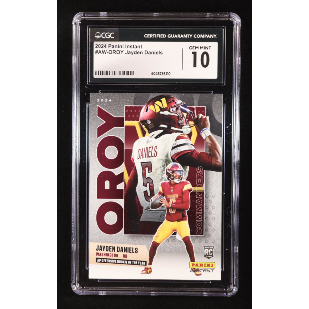 Jayden Daniels 2024 Panini Instant Award Winners #AWOROY RC (CGC 10) at PristineAuction.com