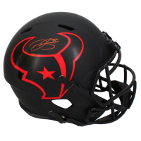 Dalton Schultz Signed Texans Full-Size Eclipse Alternate Speed Helmet (Beckett) at PristineAuction.com