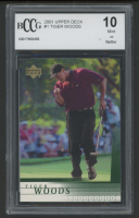 Tiger Woods 2001 Upper Deck #1 RC (BCCG 10) at PristineAuction.com