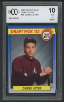 Derek Jeter 1992 Front Row Draft Picks #55 (BCCG 10) at PristineAuction.com