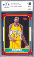 Kevin Durant 2007-08 Fleer 1986-87 Rookies #143 RC (BCCG 10) at PristineAuction.com