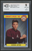 Derek Jeter 1992 Front Row Draft Picks #55 (BCCG 9) at PristineAuction.com