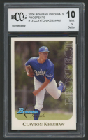 Clayton Kershaw 2006 Bowman Originals Prospects #13 RC (BCCG 10) at PristineAuction.com