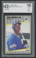 Ken Griffey Jr. 1989 Fleer #548 RC (BCCG 10) at PristineAuction.com