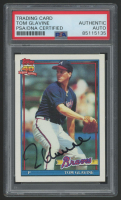 Tom Glavine Signed 1991 Topps #82 (PSA) at PristineAuction.com
