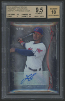 Francisco Lindor 2014 Bowman Sterling Prospects Autographs #BSPAFL (BGS 9.5 | Autograph Graded 10) at PristineAuction.com