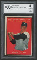 Roger Maris 1961 Topps #478 MVP (BCCG 8) at PristineAuction.com