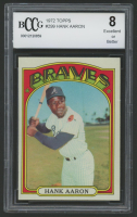 Hank Aaron 1972 Topps #299 (BCCG 8) at PristineAuction.com