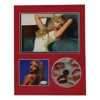 Sabrina Carpenter Signed “Short n' Sweet” CD Insert Lithograph Display with CD & 8x10 Photo (ACOA) at PristineAuction.com